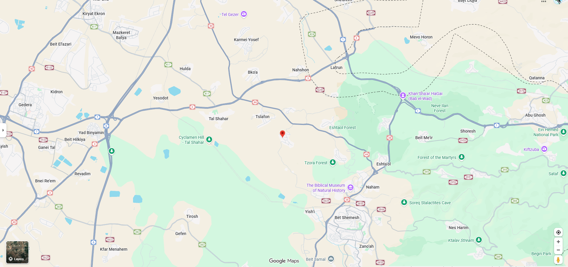 Israel office map